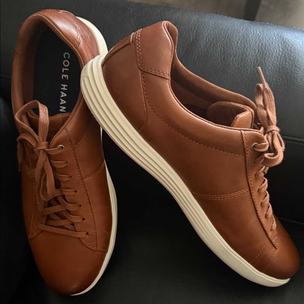 Cole Haan Men's Tan Leather Sneakers